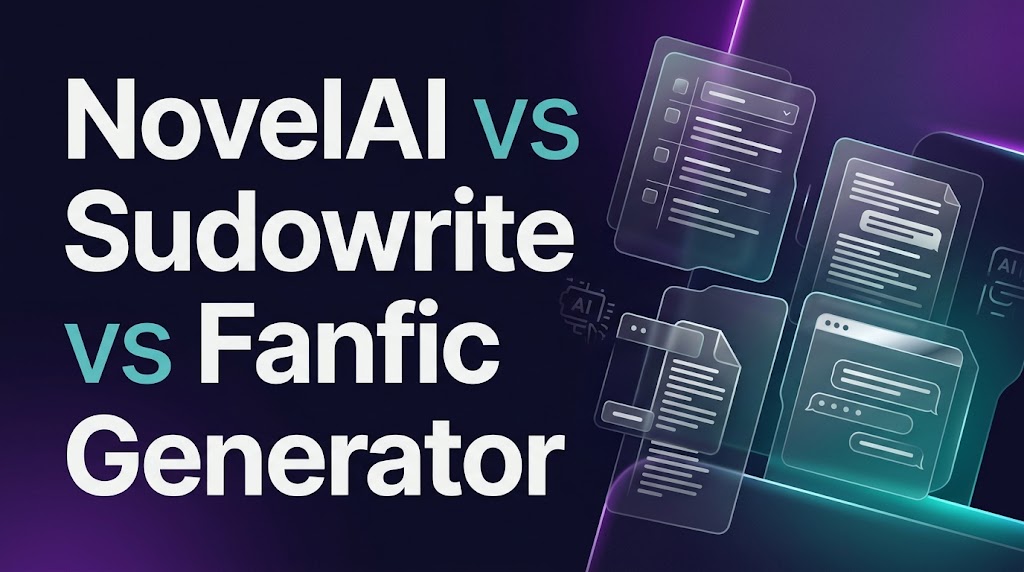 NovelAI vs Sudowrite vs Fanfic Generator: Which AI Writing Tool Is Best for Fanfiction?