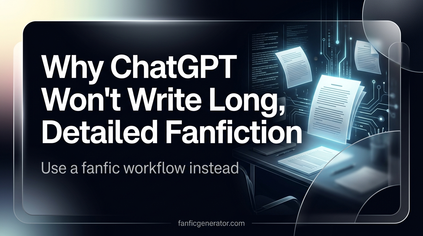 Why ChatGPT Won't Write Long, Detailed Fanfiction and What to Use Instead